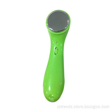Electric face massager with ion and vibration massage in one, battery-operated